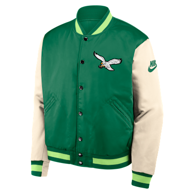 Philadelphia Eagles Rewind Legacy Men's Nike NFL Full-Snap Bomber